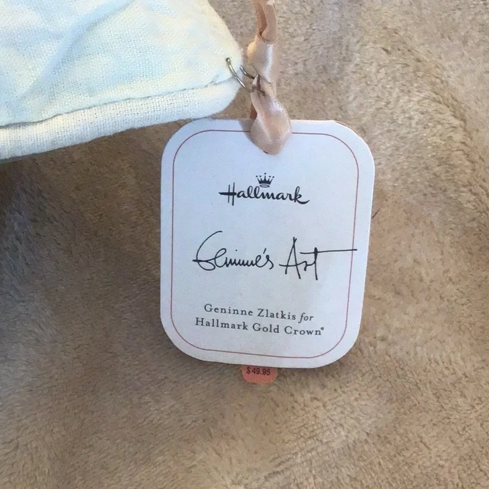 Hallmark 18” Embroidered Flower Pillow